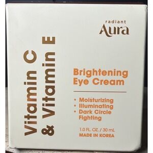 Radiant Aura Vitamin C & Vitamin E Brightening eye Cream ~Anti-Aging~1.69oz New